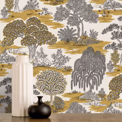 Fine Decor Zen Ochre Wallpaper FD43440