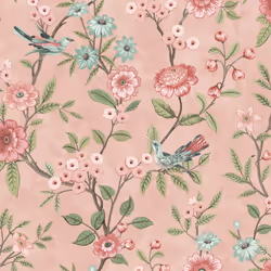 Fine Decor Eleanor Pink Wallpaper FD43445