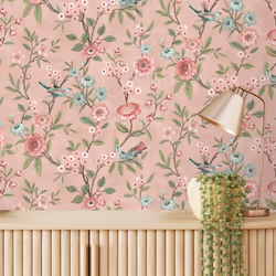 Fine Decor Eleanor Pink Wallpaper FD43445