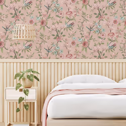 Fine Decor Eleanor Pink Wallpaper FD43445