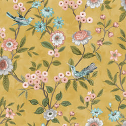 Fine Decor Eleanor Ochre Wallpaper FD43446