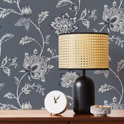 Fine Decor Juliette Floral Blue Wallpaper FD43453