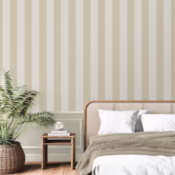 Fine Decor Juliette Stripe Natural Wallpaper FD43457