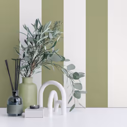 Fine Decor Juliette Stripe Sage Wallpaper FD43459
