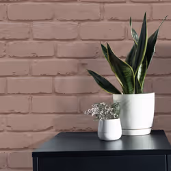 Fine Decor Painted Brick Pink Wallpaper FD43601