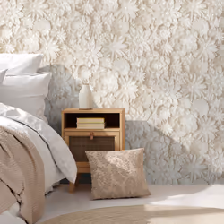 Dimensions Floral Wallpaper Natural Fine Decor FD43604
