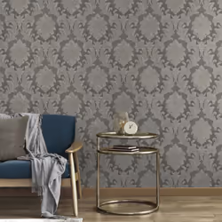 Fine Decor Vymura Milano Damask Grey Wallpaper M95623