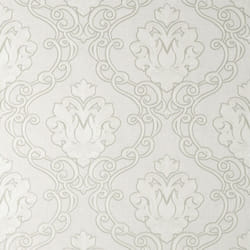 Vymura Florentine Damask White Wallpaper M95657