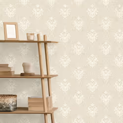 Vymura Florentine Damask Stone Wallpaper M95658