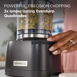 Kenwood CHP80.00BK electric food chopper 0.5 L 800 W Silver