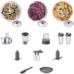 Kenwood Multipro Compact+ FDM312 SS, 5-in-1, Stainless Steel, 2.1 L Capacity, digital weighing scale, Jug Blender, Spicemill, Smoothie Blender, 800 W
