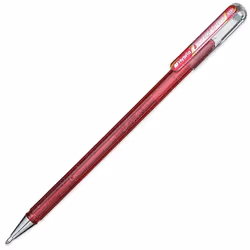 Pentel Hybrid - Dual Metallic - Liquid Gel Rollerball Pen - K110 - Green/Pink/Black - Blister Pack of 3 - XK110/3-DPAX