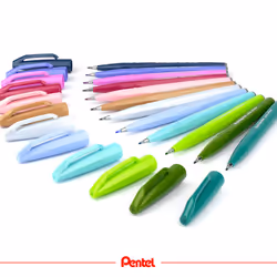 Pentel Brush Sign Pen - Fresh Shades 12pc Wallet