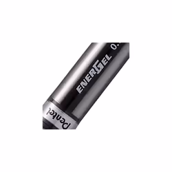 Pentel EnerGel Plus, 0.7mm tip, black ink, 1 blister card with 2 pens