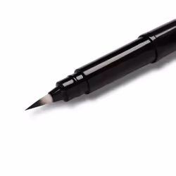 Pentel Pocket Brush Pen Black Barrel Black Ink