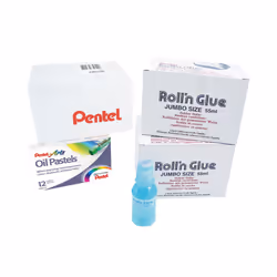 Pentel Roll n Glue Class Pack Pack of 24 ER501/24CP PE13444