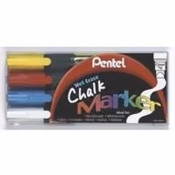 Pentel Chalk Markers have a liquid chalk formula which imitates real chalk. but has a far superior performance and is ideal f ...
