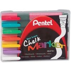 Pentel CHALK MARKERS AST PKOF 7