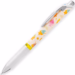 Pentel BLN75 Retractable Rollerball Pen - 0.5mm - Black - Pack of 3, Taiyaki