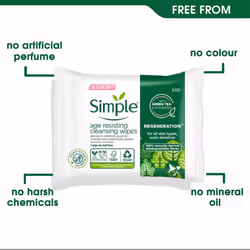 Simple Cleansing Wipes Age Resisting 25 Wipes Sensitive Skin