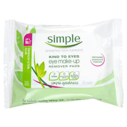 Simple Kind To Eyes Eye Make Up Remover Pads 30 Pieces