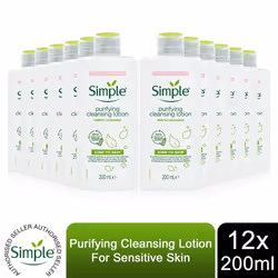 Simple Kind To Skin Purifying Cleansing Lotion, 12x200ml