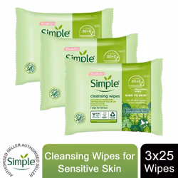 Simple Kind to Skin,Wipes For Sensitive Skins - Buy 3