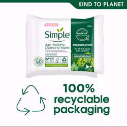 Simple Regeneration Age Resisting Cleansing Wipes - Buy 3
