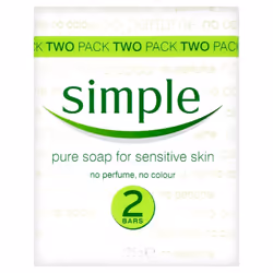 2pk Simple Pure Soap for Sensitive Skin - 125g