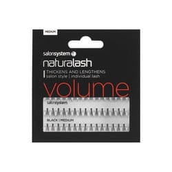 Salon System Individual Lashes Black - Medium
