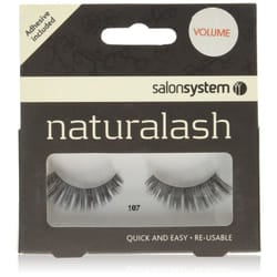 Salon System Naturalash Quick and Easy Re-Usable Black 107 Lashes