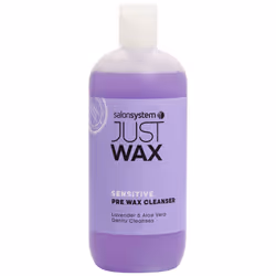 Salon System 500ml Just Wax Pre Wax Sensitive Skin Cleansing Hygiene Gel