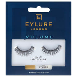 Eylure Volume Handmade False Black Eyelashes - 101 - Lash Glue is Included