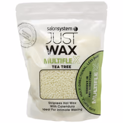 Salon System 700g Just Wax Multi Flex Stripless Wax Brazilian Leg/Underarm Wax Tea Tree and Calendula