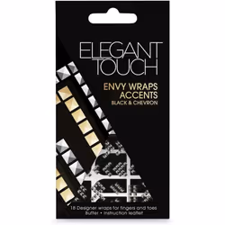 Elegant touch envy wraps accents - black & chevron