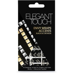 Elegant touch envy wraps accents - black & chevron