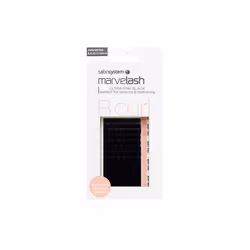 Salon System Marvelash B Curl Lash Extensions 0.07 Ultra Fine Assorted Black