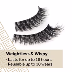 Eylure False Lashes  Luxe Cashmere No. 6 with Adhesive Included  1 Pai