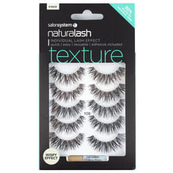 Salon System Naturalash Strip Lashes - Texture 109 - Reusable with Glue 5 Pairs