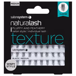 Salon System Naturalash Individual Lashes - Texture Cluster Medium - Wispy Style