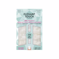 Elegant Touch SQUARE BUMPER KIT, Finger nails, White, Monochromatic, 216 pc(s), Blister
