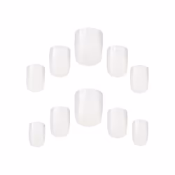 Elegant Touch SQUARE BUMPER KIT Finger nails White Monochromatic 216 pc(s) Blister