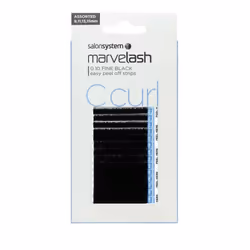 Salon System Marvelash C Curl Fine Lash Extensions 0.10 Assorted Black