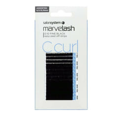 Salon System Marvelash C Curl Fine Lash Extensions 0.10 Assorted Black