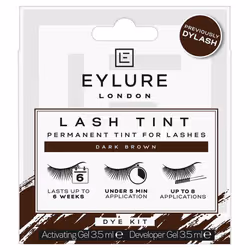 Eylure Lash Tint - Dark Brown Permanent Dye Kit x2 3.5ml