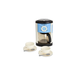 65050 Morphy Richards Fillable Toy Coffee Maker for Children Aged 3+ | Includes Level Indicator & Dripping Water, Yellow
