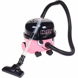 Casdon Henry & Hetty Toys - Hetty Vacuum Cleaner - Pink Vacuum Cleaner Toy with Real Function & Nozzle Accessories - Kids Cle ...