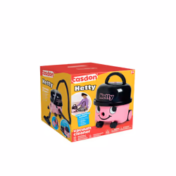 Casdon Henry & Hetty Toys - Hetty Vacuum Cleaner - Pink Vacuum Cleaner Toy with Real Function & Nozzle Accessories
