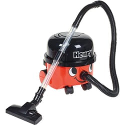 Casdon Henry & Hetty Toys - Henry Vacuum Cleaner - Red Vacuum Cleaning Toy with Real Function & Nozzle Accessories - Kids Cleaning Set - For Children