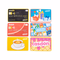 Casdon Pretend Play Cards Set | Realistic Credit & Gift Cards for Imaginative Play | For Children 3+ | Teaches Financial Conc ...